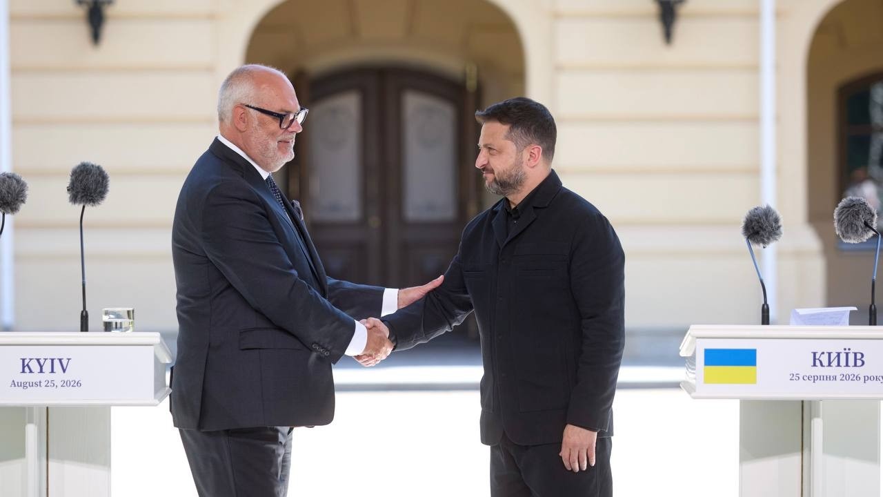 Пресконференція Володимира Зеленського й Алара Каріса після зустрічі в Києві