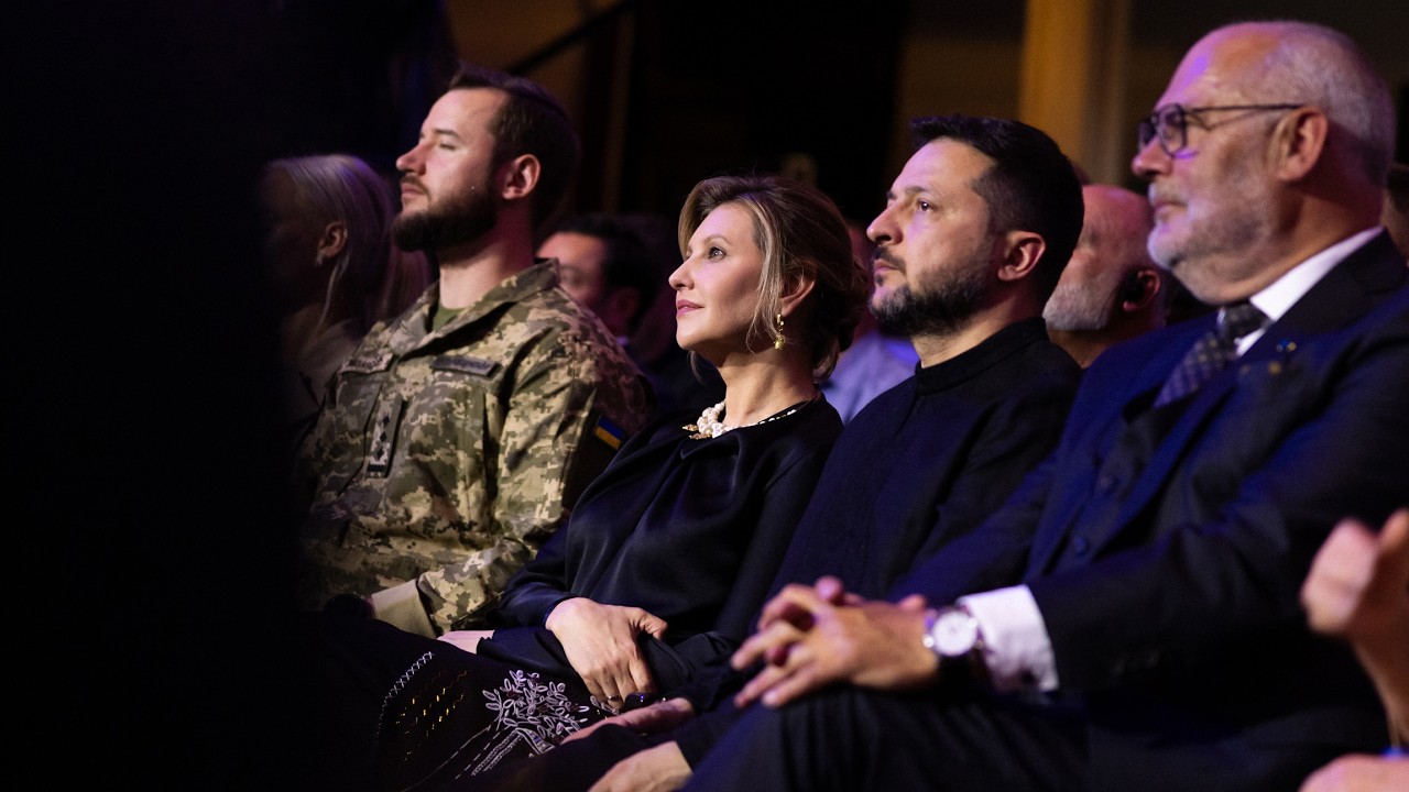 Виступ Володимира Зеленського під час церемонії нагородження відзнакою «Національна легенда України»